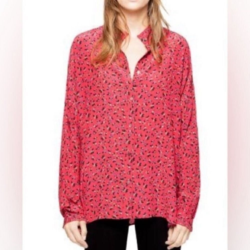 Zadig and voltaire tamis liberty floral blouse pink